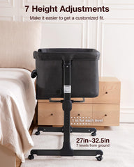 Larex plush mattress creates a cozy sleep surface for newborns.