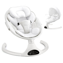 LAREX baby swing with remote control for easy sway adjustments