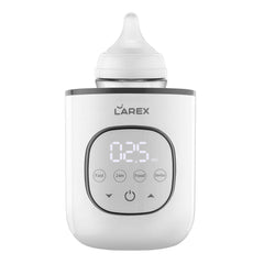 Larex Bottle Warmer front view showing digital display and precise temperature control.