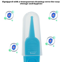 Larrel nose picker with round head in green for soothing nose care.