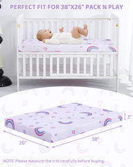 lasoftan Pack and Play Mattress breathable-core promotes cool, comfortable naps.