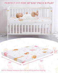 Lasoftan breathable fabric promotes airflow for comfortable naps and play.