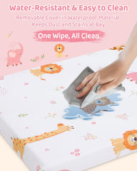 Lasoftan dinosaur prints add a playful look during rest.