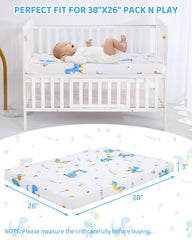 Lasoftan Pack N Play Mattress waterproof cover blocks spills.