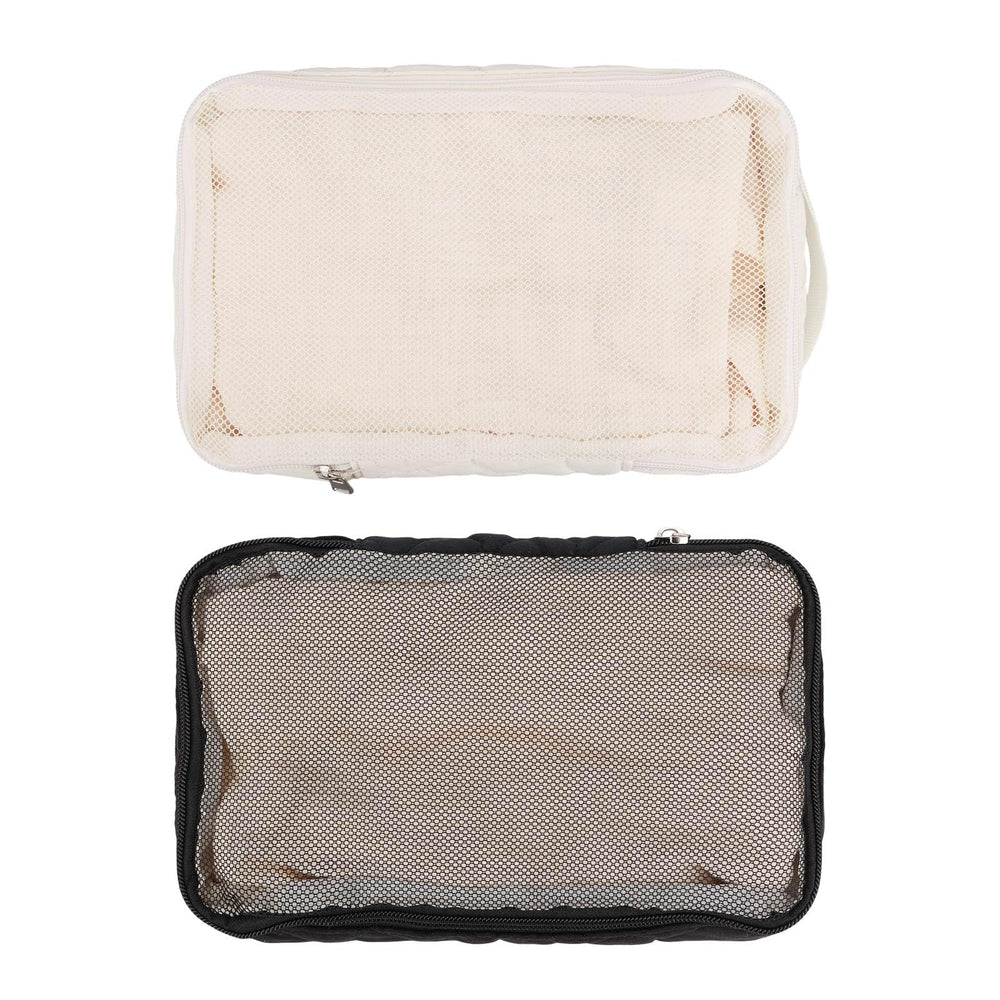 Lasuroa black waterproof diaper bag organizer pouch for busy outings.
