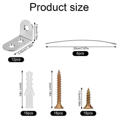 Lasuroa stainless steel furniture anchors offering durable safety hardware.