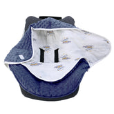 LAT LEE AND TOWN dinosaur design car seat blanket provides cozy warmth on outings.