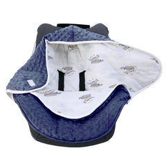LAT LEE AND TOWN dinosaur design car seat blanket provides cozy warmth on outings.