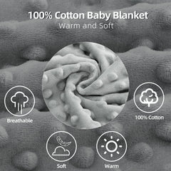 LAT LEE AND TOWN Minky Dot Blanket: all-season warmth without overheating