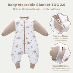LAT LEE AND TOWN sleep sack hidden zipper design prevents skin pinching.