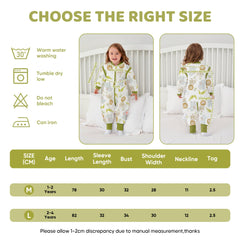 LAT LEE AND TOWN sleepsack with detachable sleeves for temperature control