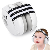 Laudexua baby ear protection headphones reduce ambient noise for calmer naps.
