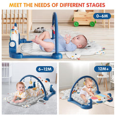 Lauon Baby Play Gym Mat Detachable Toys supports grasping and visual tracking.