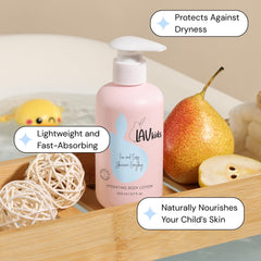 LAV KIDS shea butter jar highlighting deep hydration