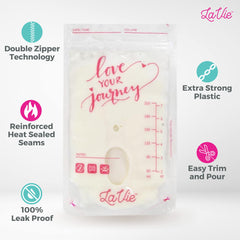 LaVie leak-proof zipper bags demonstrate secure sealing for mess-free storage.