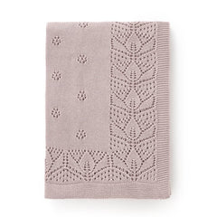 LAWKUL baby blanket with floral knit elevates nursery comfort.