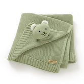 LAWKUL Bear Lovey blanket with soft plush texture for newborn comfort