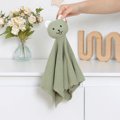 LAWKUL Bear Lovey fabric detail emphasizes breathable cotton and gentle tactile feel.