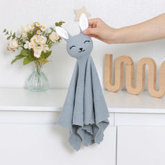 LAWKUL Bunny Lovey travel-ready design fits a diaper bag.