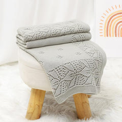 LAWKUL blanket ideal for crib or stroller with breathable cotton weave.