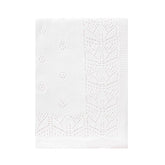 LAWKUL Cellular Blanket close-up knit detail, showcasing breathable 100% cotton softness for newborn comfort.