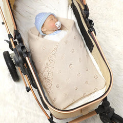 LAWKUL Cellular Knit Pattern Macaron Colors; delicate texture for cosy nursery aesthetics.
