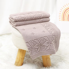 LAWKUL cotton blanket texture cradles delicate skin during naps.