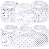 LazyRhino baby bibs: muslin-absorbent keeps messes at bay during meals.