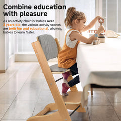 Lcoco&Dream anti-dumping base keeps chair stable during meals and play