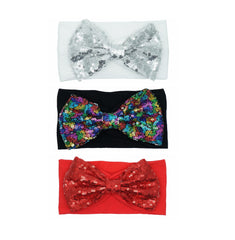 LDDCX glitter bow headband white, ideal for newborn photography and gifts.