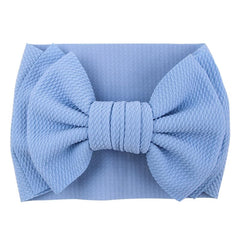 LDDCX two-pack baby headbands, green-blue, convenient for coordinating outfits.