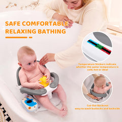 LDIIDII bath seat temperature card shows water readiness