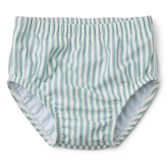 LDIOIF seersucker outer fabric swim diaper for pool days with UV protection