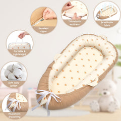 LEADONELNTL baby lounger removable cover enables easy washing