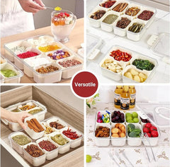 Leakproof Bento Lunch Box compartments keep foods separated and fresh