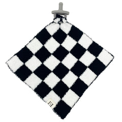Leaps + Legends checkered lovey front view for cozy newborn comfort
