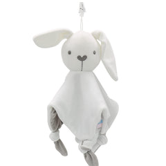 LEBOCADO Baby Lovey Bunny with tags offers comforting security for nap time.