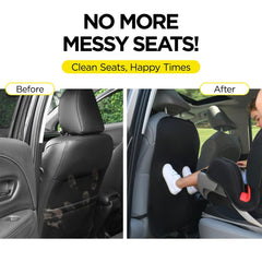 Lebogner kick mats XL coverage shields seats from spills and dirt.