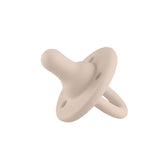 Lee Lee + Me Paci sand color close-up showing gentle nipple design for better latch