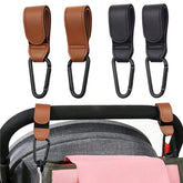 LEECHY stroller hooks hang a diaper bag for hands-free strolls and organized errands.