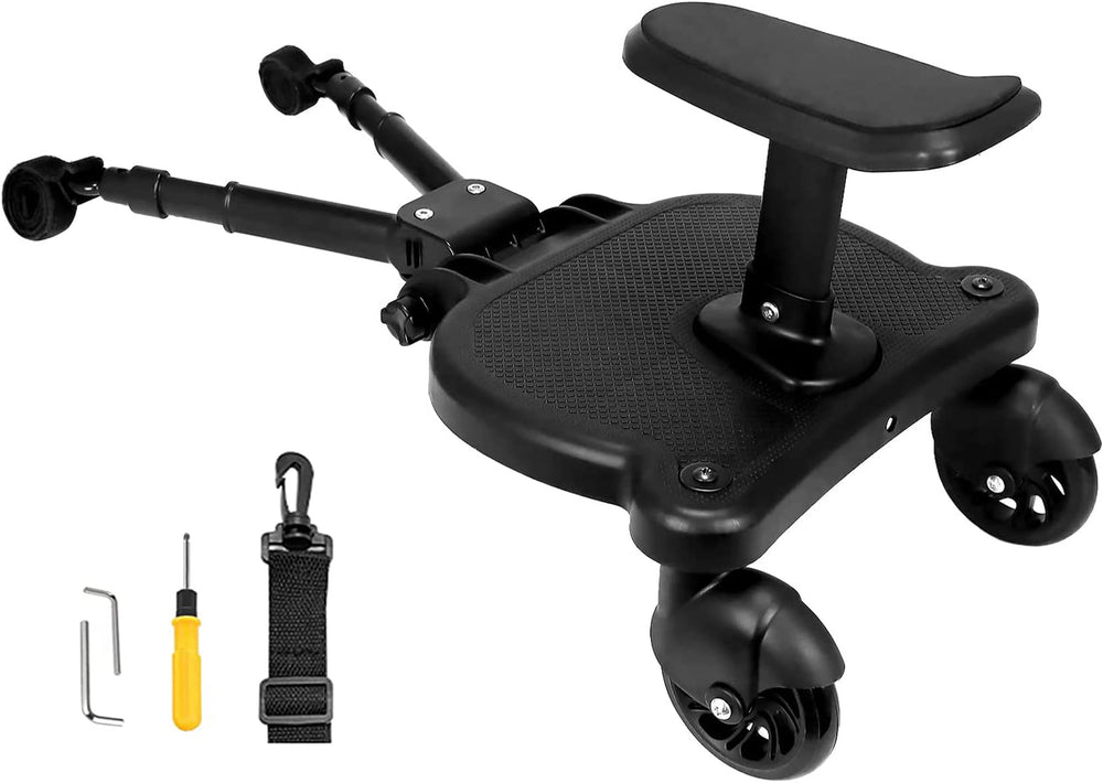 Leefngsun universal stroller board with detachable seat enabling flexible standing or sitting.