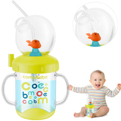 LEEZDTTXAN baby cup with straw and whale spray for easy hydration