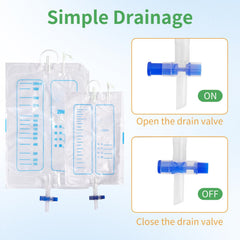 Lefeke leg-tube routing keeps the urine bag out of the way during movement.