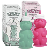 Legendairy Milk Honey Bear Straw Cup 8 oz, angled view, promotes independent sipping for babies.