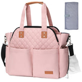 Lekebaby diaper bag tote with 17 pockets for organized baby gear