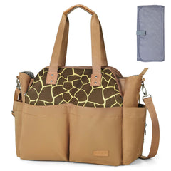 Lekebaby diaper bag tote with 17 pockets for organized baby gear