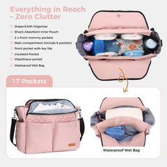 Lekebaby stroller clips for hands-free on-the-go use