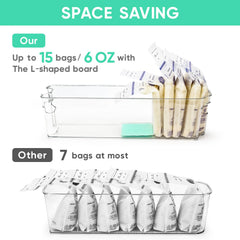 Lelife fridge organizer bins keep your kitchen organized and space-efficient.