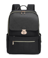 LELLIE diaper bag backpack main compartment with a 15.6-inch laptop pocket for on-the-go work