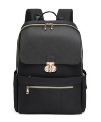 LELLIE diaper bag backpack main compartment with a 15.6-inch laptop pocket for on-the-go work